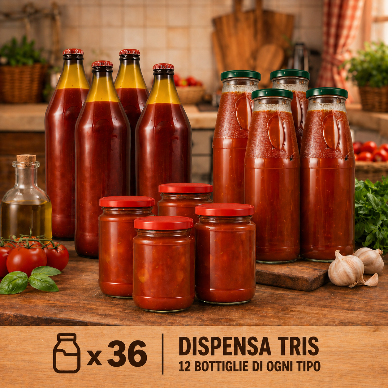 Dispensa Tris da 36 bottiglie